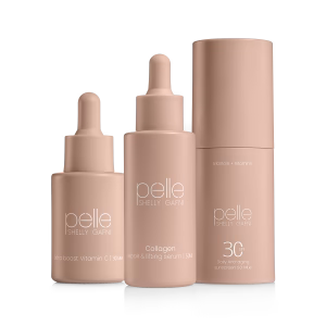מארז סרום ויטמין C + סרום פנים + קרם לחות SPF